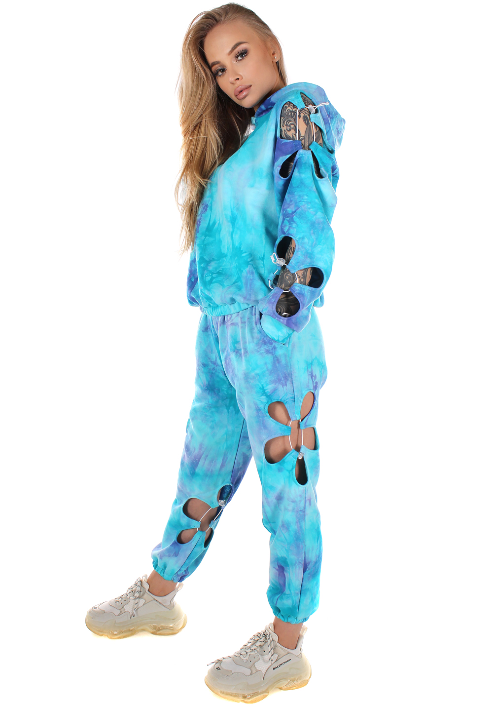 

Костюм спортивний жіночий Krutyakov DAISY XXL блакитний 2226734