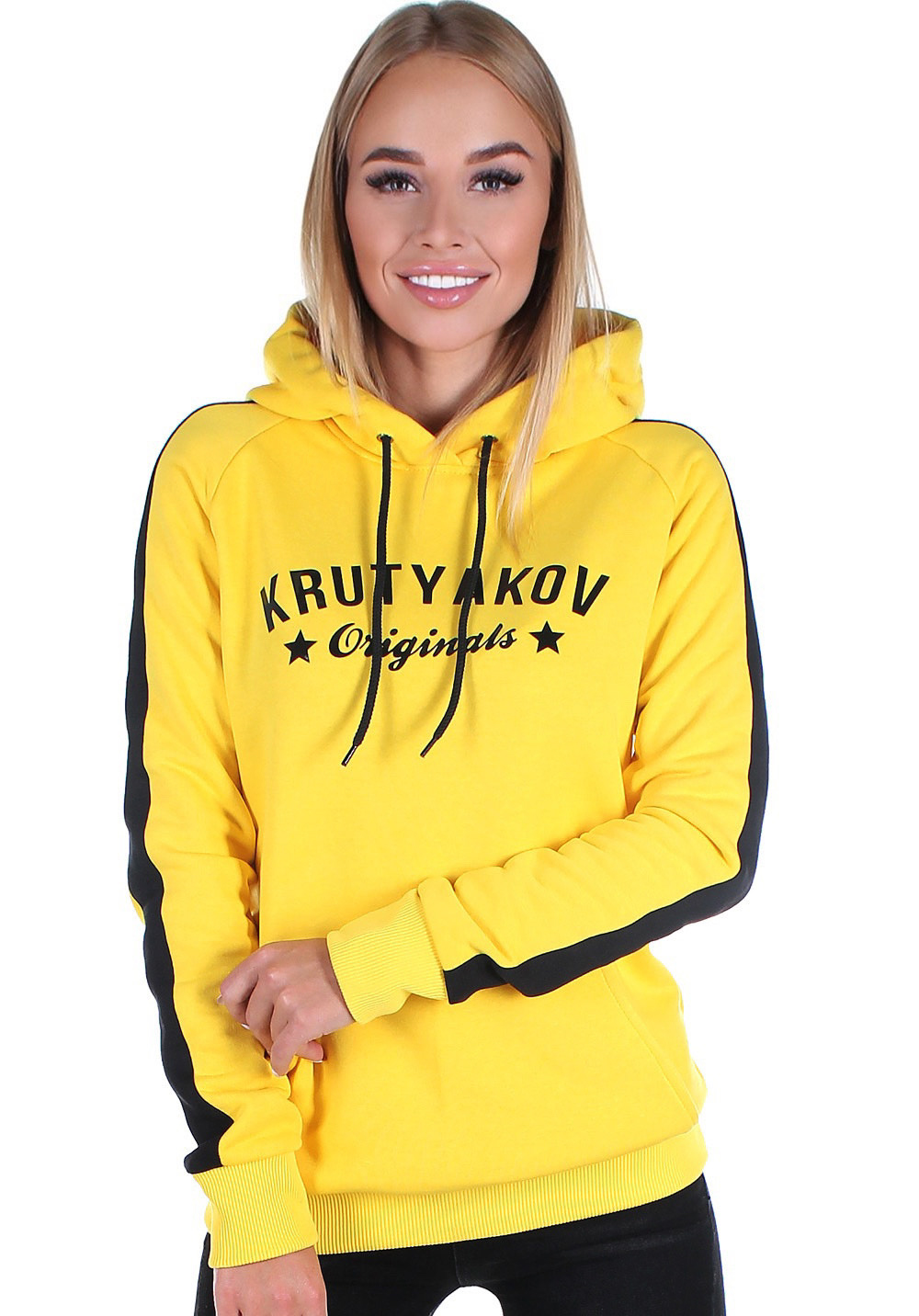 

Толстовка жіноча Krutyakov STRIPE ORIGINALS  жовтий 1655626, Толстовка жіноча Krutyakov STRIPE ORIGINALS XL жовтий 1655626