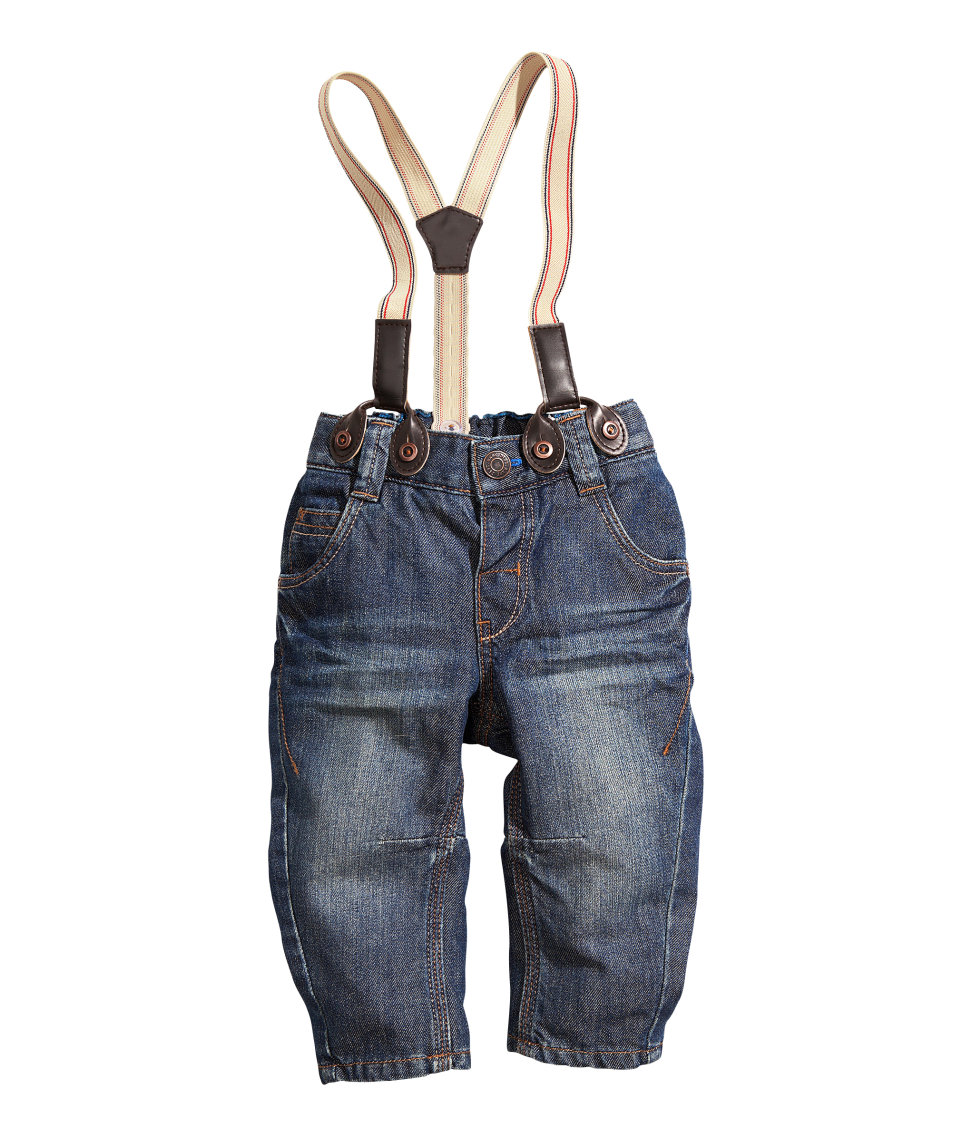 

Джинсы H&M с подтяжками Синий (6-9/74) (899)