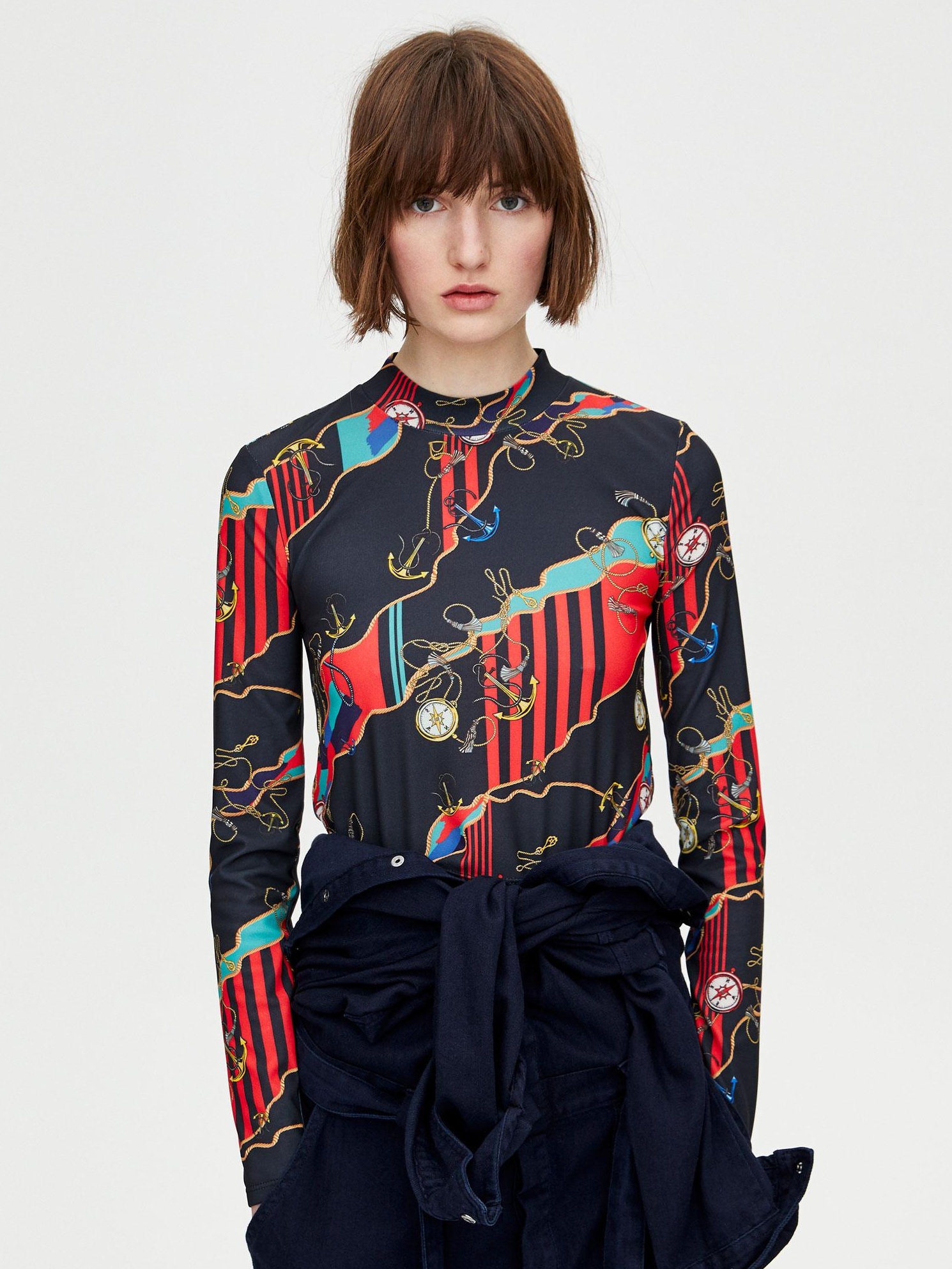 

Водолазка Pull & Bear XAZ235435NIYM  Разноцветная, Водолазка Pull & Bear XAZ235435NIYM M Разноцветная