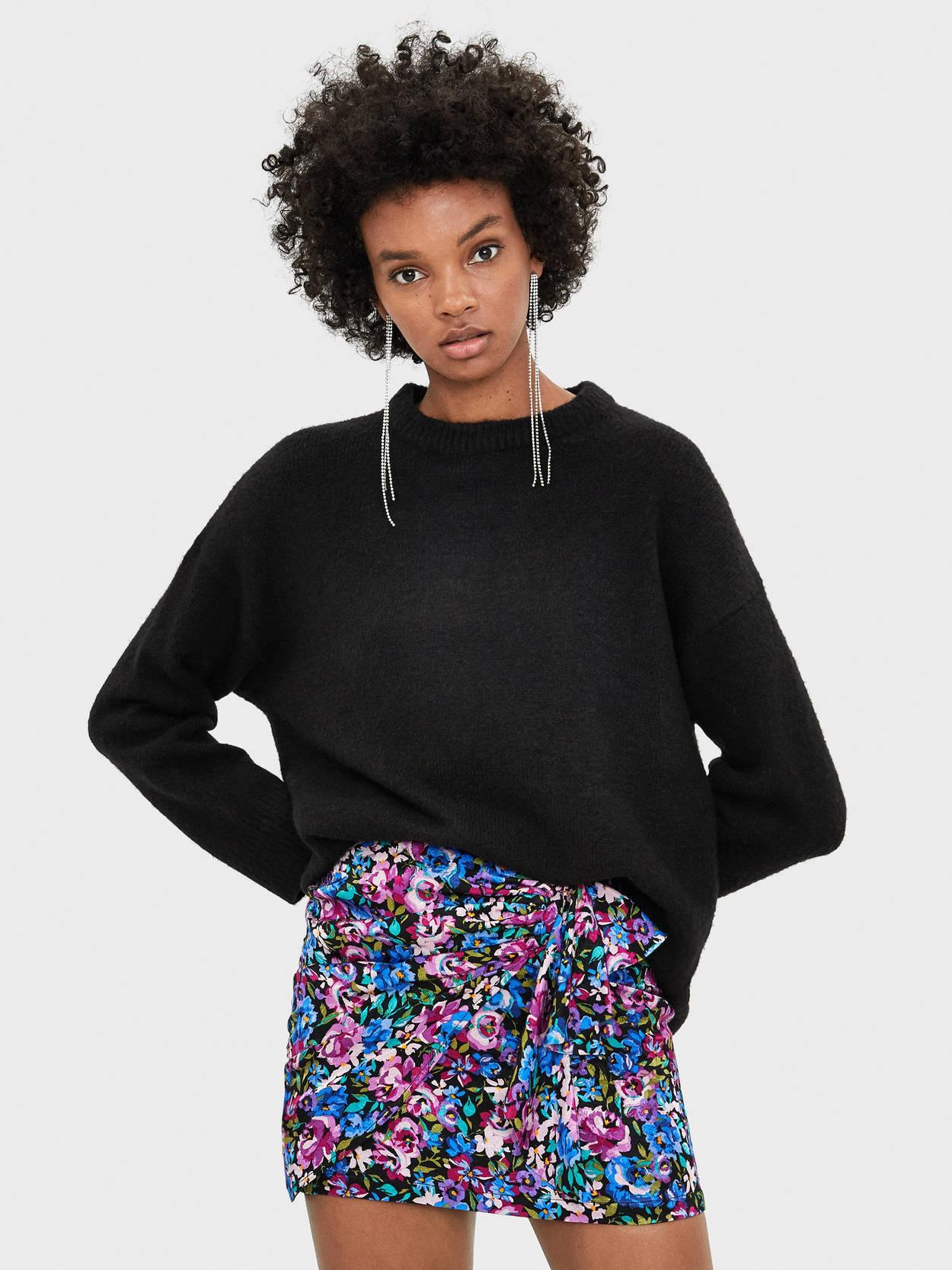 

Юбка Bershka XAZ237773ACNL  Черная, Юбка Bershka XAZ237773ACNL L Черная