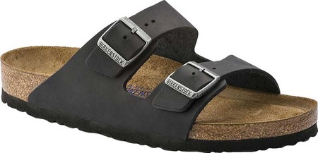 

Мужские шлепанцы Birkenstock Arizona Soft Footbed Oil Leather Sandal Black Oiled Leather 43