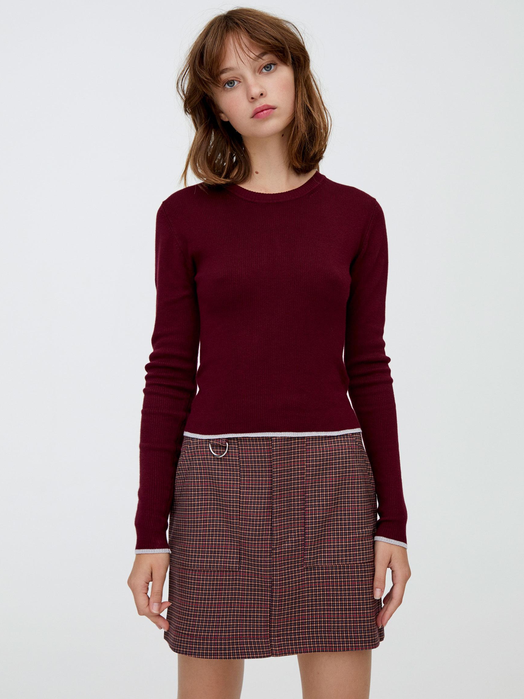 

Джемпер Pull & Bear XAZ295043PDGX S Бордовый
