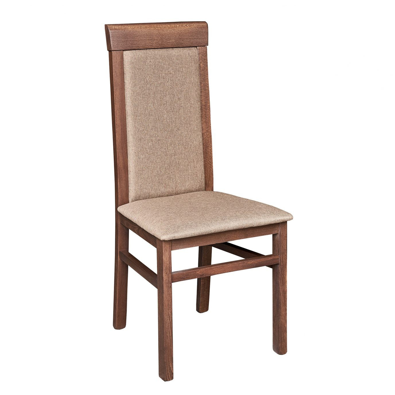 

Стул для кухни, кафе, бара дерево орех/ткань бежевый Алла Мебель Сервис (комплект из 2 шт.)