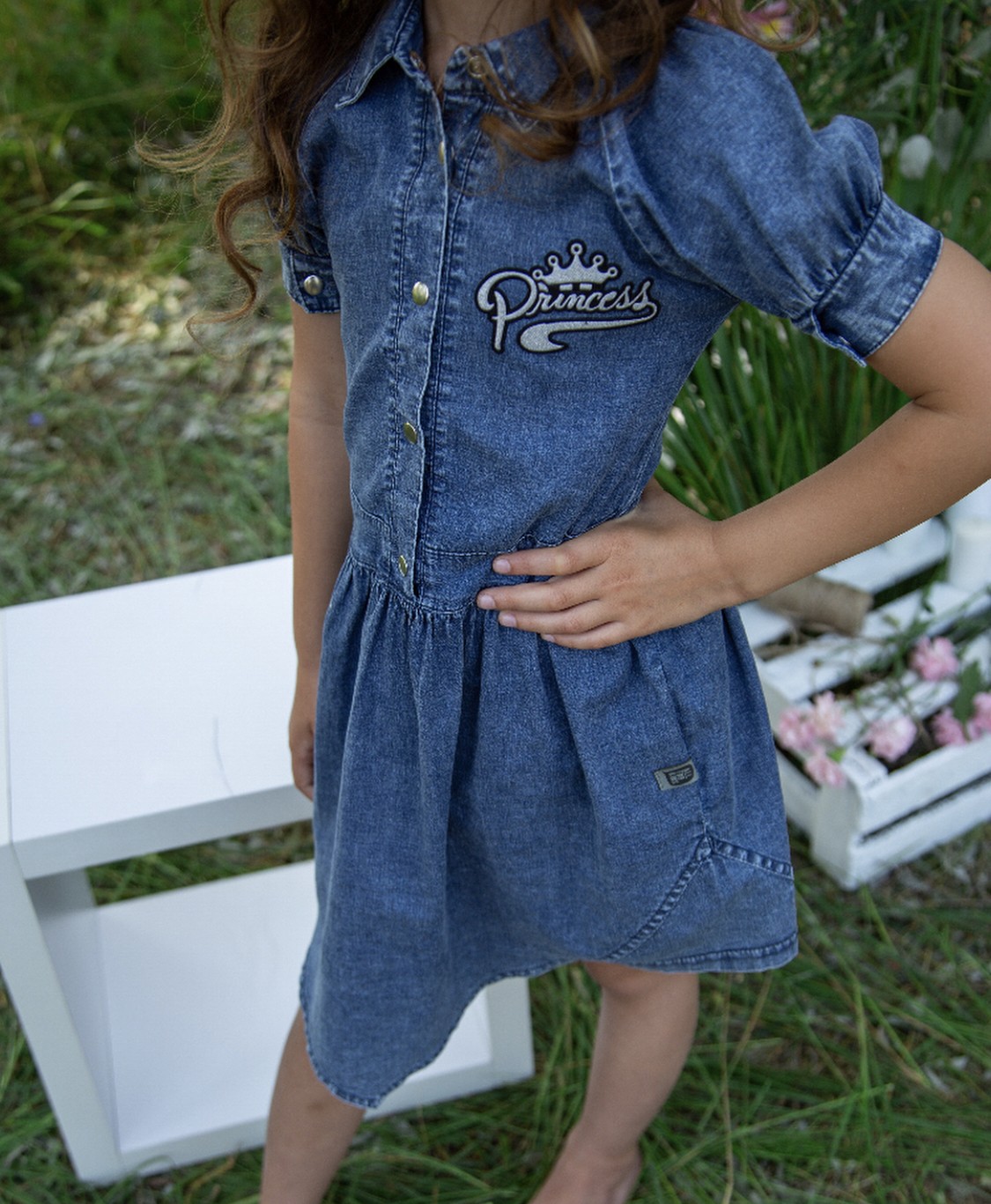 

Джинсовое платье на девочку All for kids 116-122 cм 6-7 лет цвет синий 200060