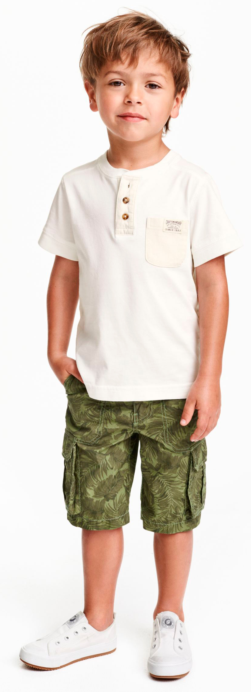 

Шорты H&M 1943543 92 см Зеленые