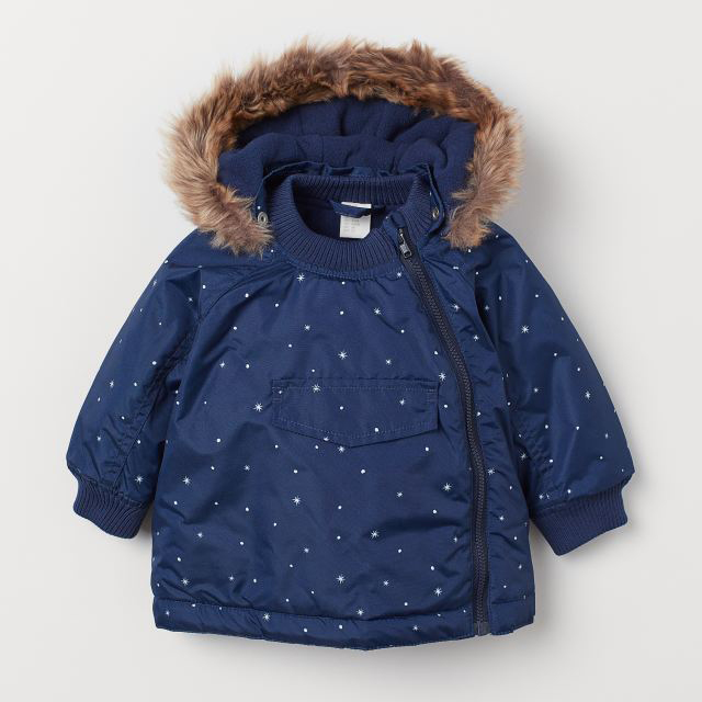 

Зимняя куртка H&M 060734930 104 см Синяя/Звезды (6666000163844)