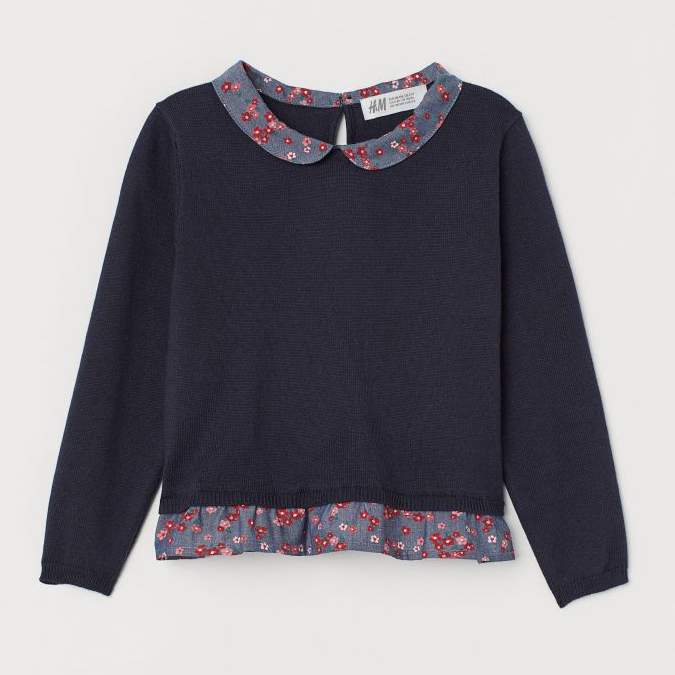 

Джемпер H&M 060739898 110-116 см Темно-синий