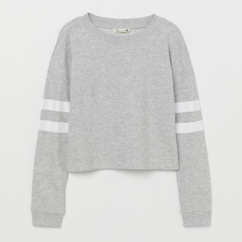

Свитшот H&M 060686826 170 см Серый/Белый
