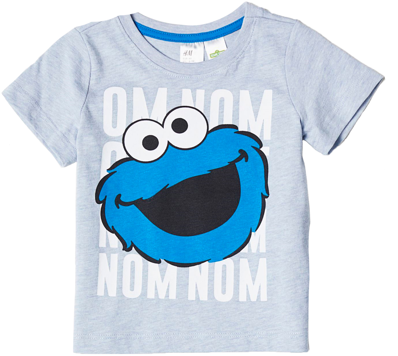 

Футболка H&M 6332818 74 см Серая с голубым