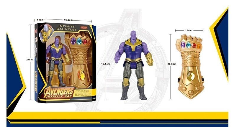 

Подвижная фигурка Супергерой Танос с перчаткой Бесконечности Avengers Thanos