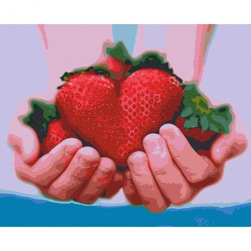 

Картина по номерам "Клубника"