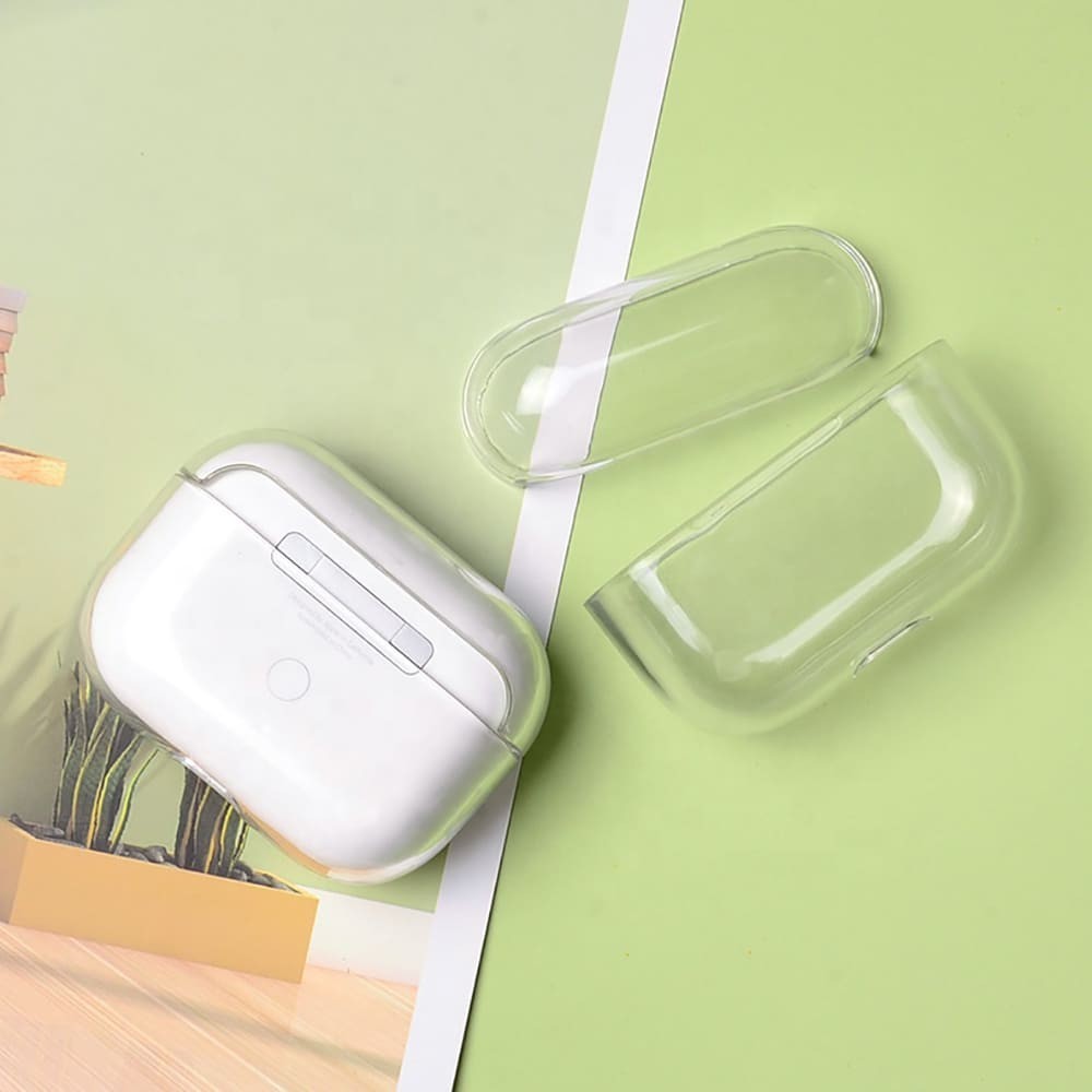 Прозрачный именной чехол для AirPods Pro беспроводных наушников епл ...