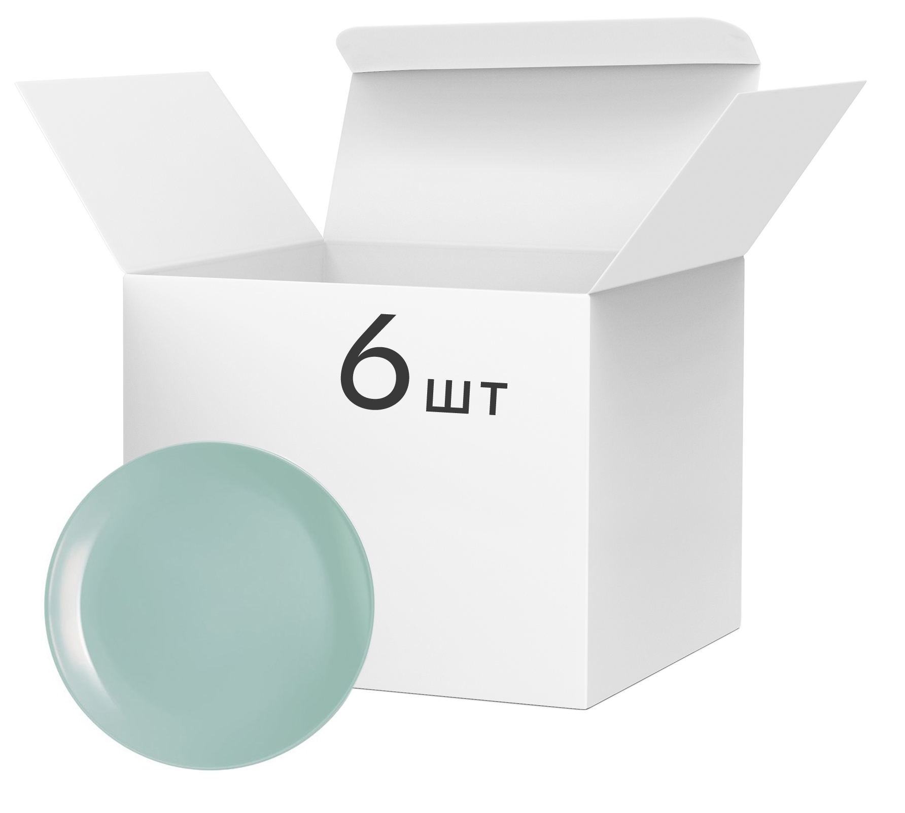 

Набор десертных тарелок Luminarc Diwali Light Turquoise 19 см 6 шт