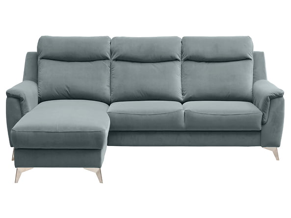 

Левый угловой диван-кровать с функцией сна типа дельфина и контейнером Leo BRW Sofa 239x100x168 (LEO_REC/BK_2F) 102690