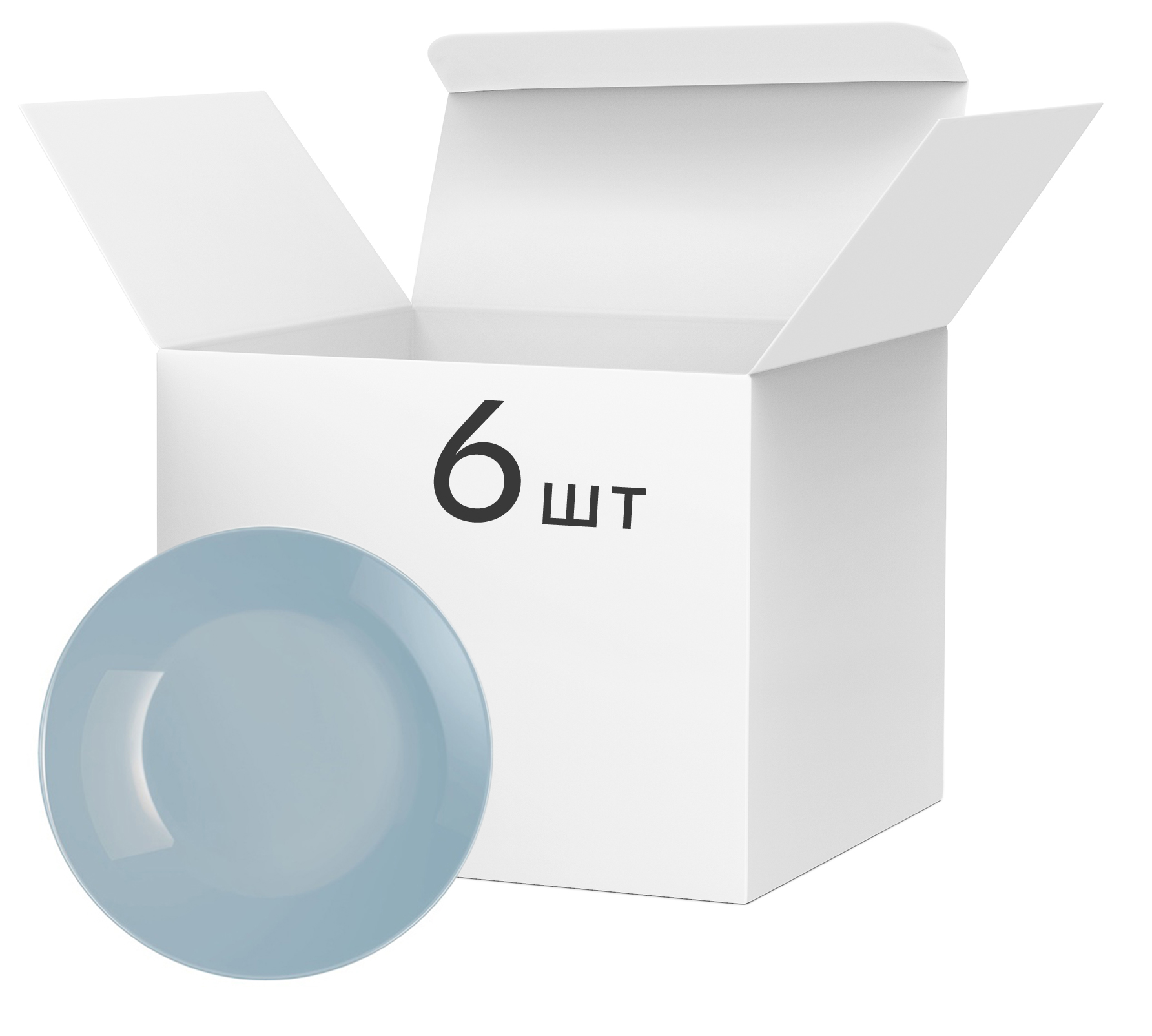 

Набор суповых тарелок Luminarc Diwali Light blue 20 см 6 шт