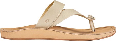 

Женские вьетнамки, сланцы OluKai Kaekae Ko'O Thong Sandal Tapa/Golden Sand Full Grain Leather 41