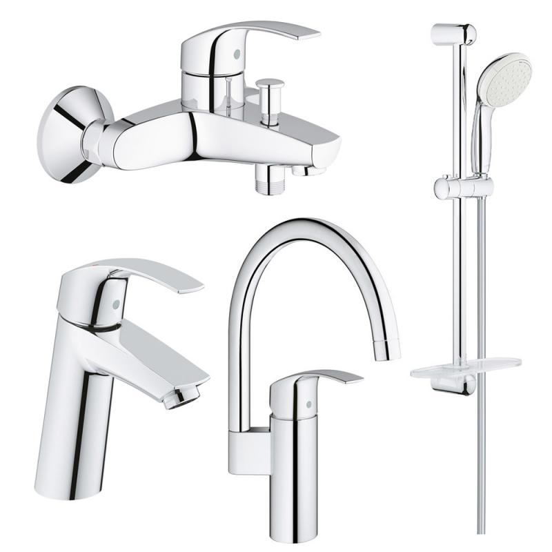 

Набор смесителей для ванны и кухни Grohe Eurosmart M-Size (123248MK)
