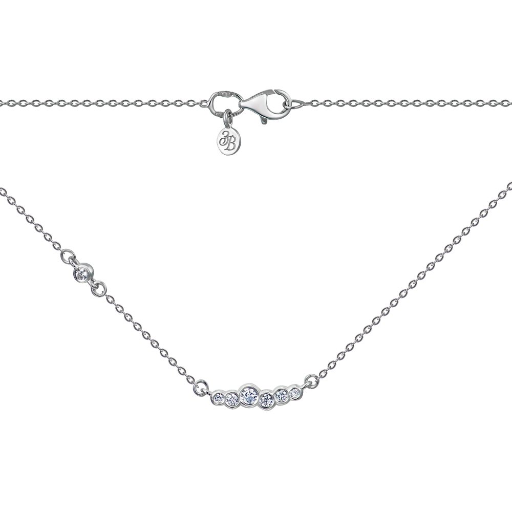 

Колье из серебра с фианитами 000151316 45 размера