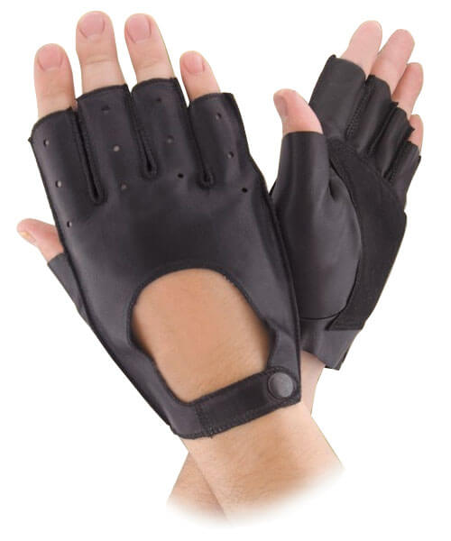 

Мужские перчатки авто кожаные GlovesUA мод.027 р.10 черные
