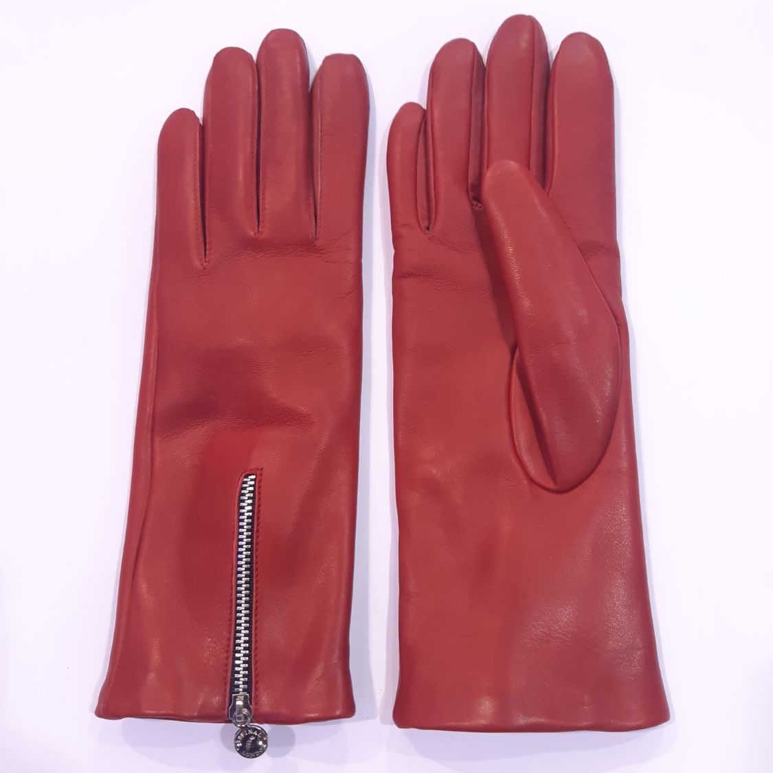 

Женские кожаные перчатки GlovesUA мод.185 р.8,5 красные