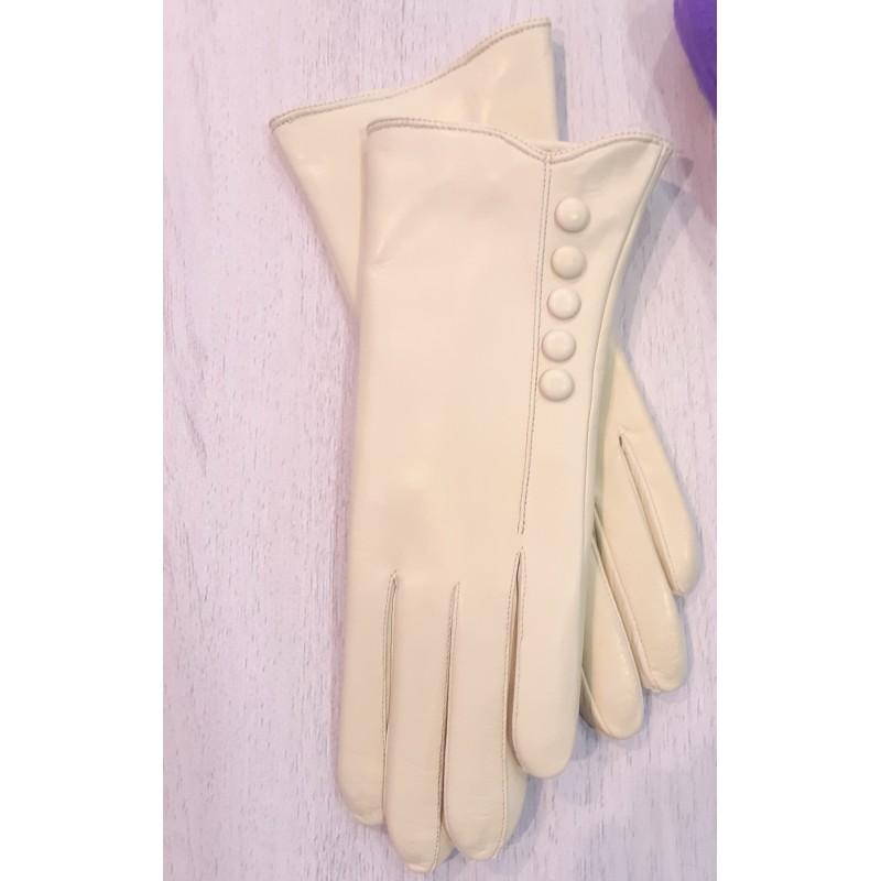 

Женские кожаные перчатки GlovesUA мод.113 р.8 бежевые