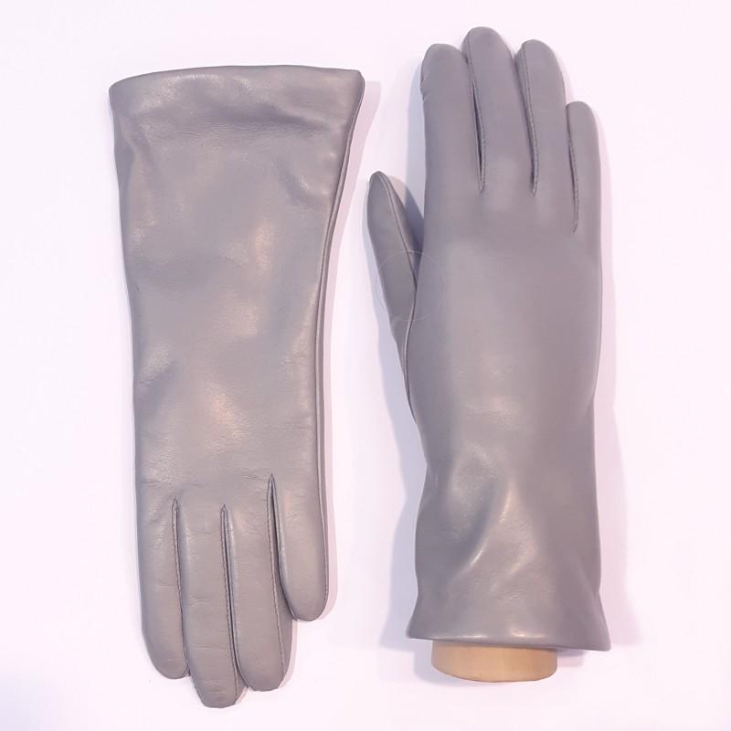 

Женские кожаные перчатки GlovesUA мод.129 р.6 светло серые