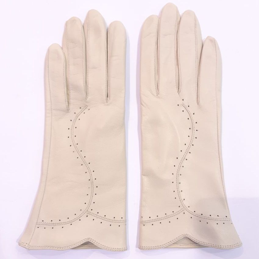 

Женские перчатки кожаные GlovesUA мод.114 р.8 бежевый