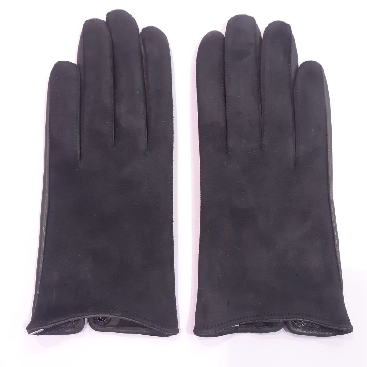 

Женские перчатки комбинированные GlovesUA мод.394 р.8 серые