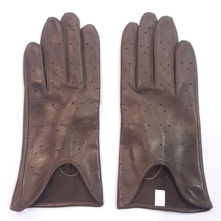 

Женские перчатки кожаные GlovesUA мод.060 р.7,5 тауп