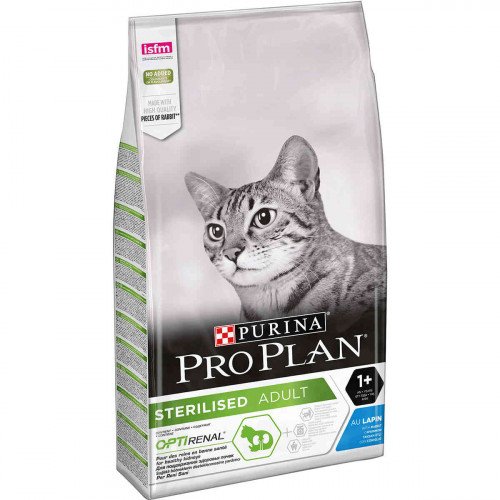 

Сухой корм Purina Pro Plan Cat Sterilised для стерилизованных кошек, с кроликом, 10 кг