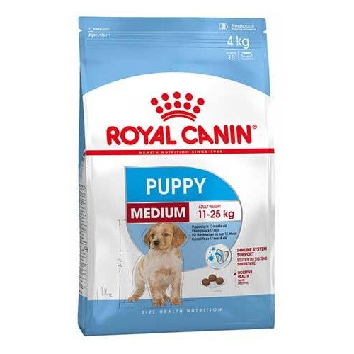 

Сухой корм Royal Canin Medium Puppy для щенков средних пород до 12 месяцев, 4 кг