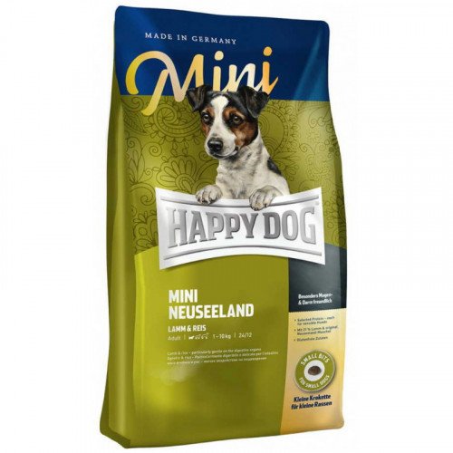 

Сухой корм Happy Dog Mini Neuseeland для взрослых собак с чувствительным пищеварением, с ягненком, 8 кг