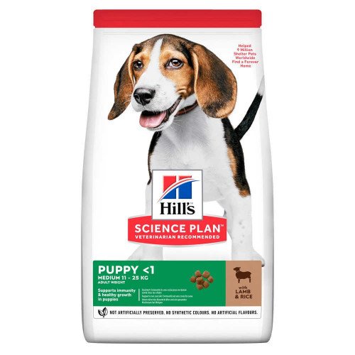 

Сухой корм Hills Science Plan Puppy Medium для щенков с ягненком и рисом, 2.5 кг