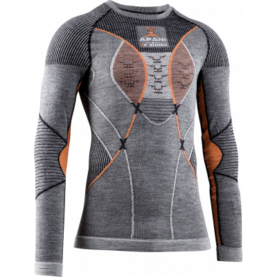 

Мужская термофутболка X-Bionic Apani 4.0 Merino Shirt Round Neck LG SL Men  BLACK/GREY/ORANGE (AP-WT06W19M, Мужская термофутболка X-Bionic Apani 4.0 Merino Shirt Round Neck LG SL Men M BLACK/GREY/ORANGE (AP-WT06W19M)