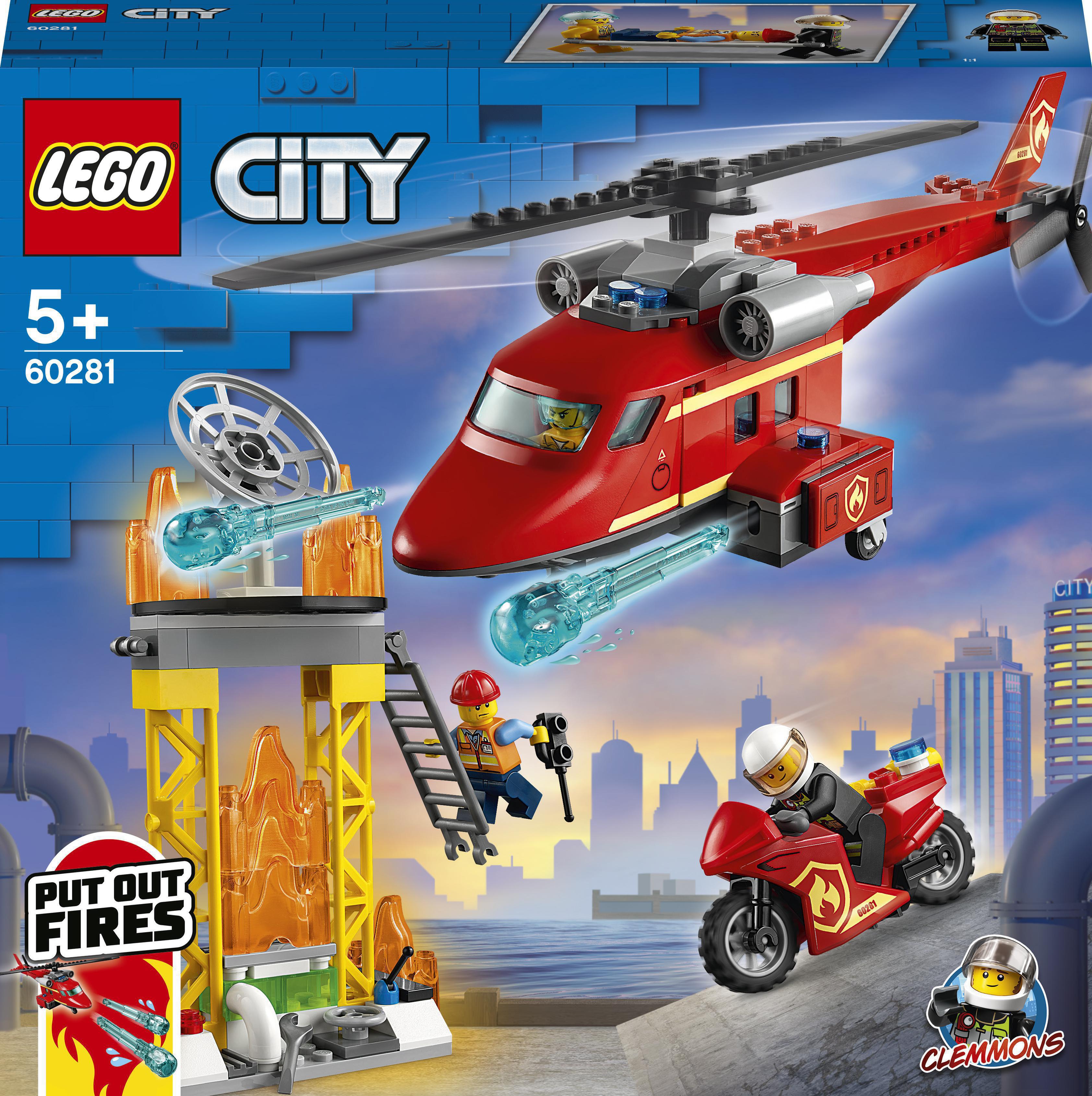 

Конструктор LEGO City Fire Пожарный спасательный вертолет 212 деталей (60281)