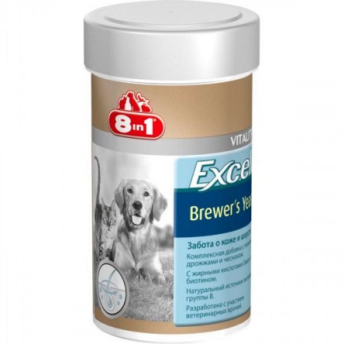

Витамины 8 in 1 Excel Brewers Yeast для кошек и собак, 260 таблеток