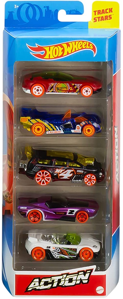 

Набор машинок Mattel Хот Вилс в подарочной упаковке 5 шт Action Hot Wheels 5-Car Collector Gift Pack (GXB19)