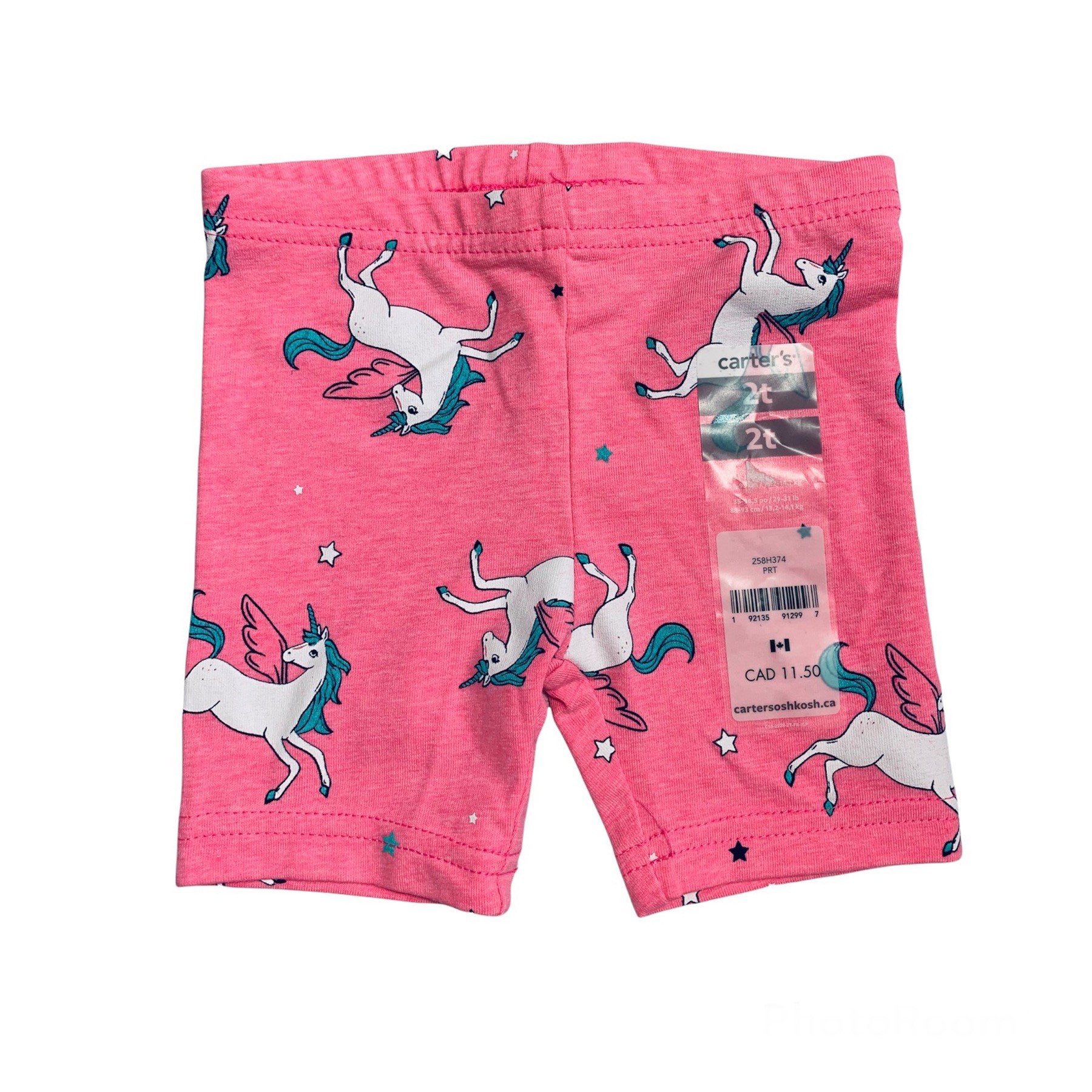 

Шорты Carters 2 года 88-93 см Розовые с принтом единороги