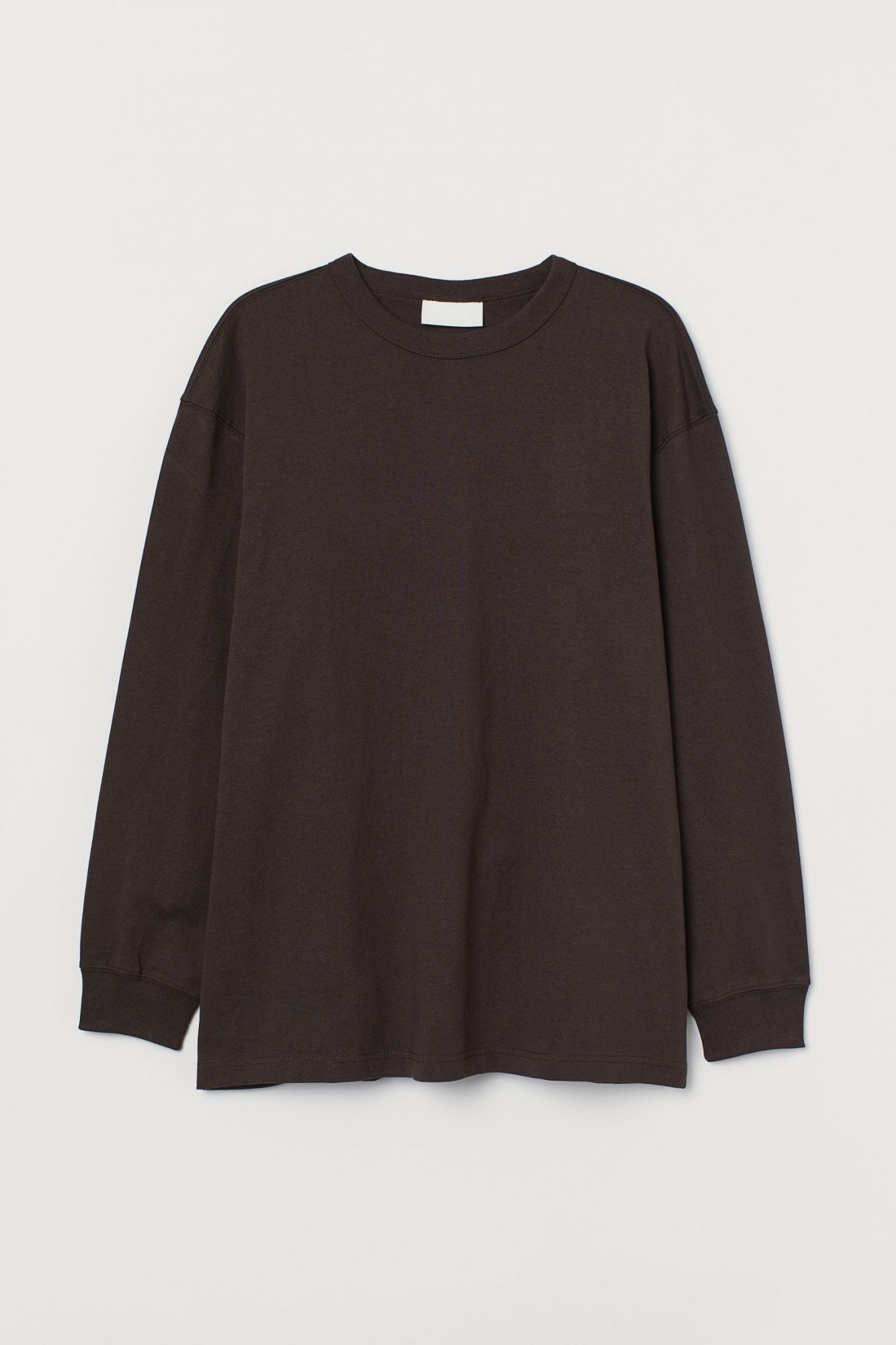

Лонгслив из хлопка H& Oversized Fit М темно-коричневый 0917294005, Лонгслив из хлопка H&M Oversized Fit М темно-коричневый 0917294005