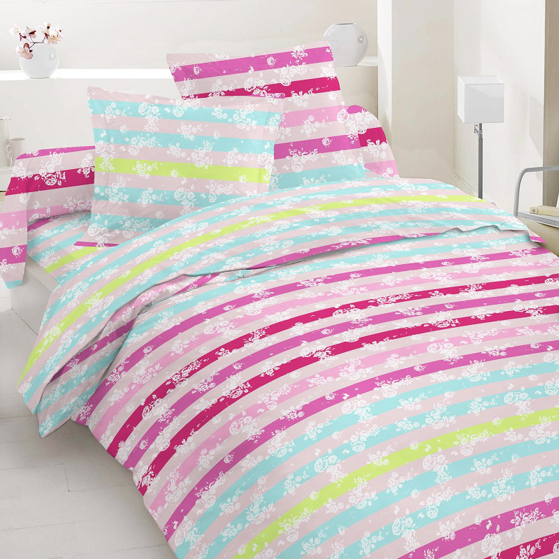 

Комплект постельного белья Time Textile Свити полуторный Розовый, Голубой TT160766-p