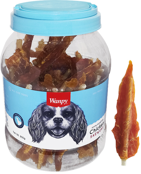 

Лакомство для собак Wanpy Chicken Insert Rawhide Филе курицы рулет 850 г (6927749812456)