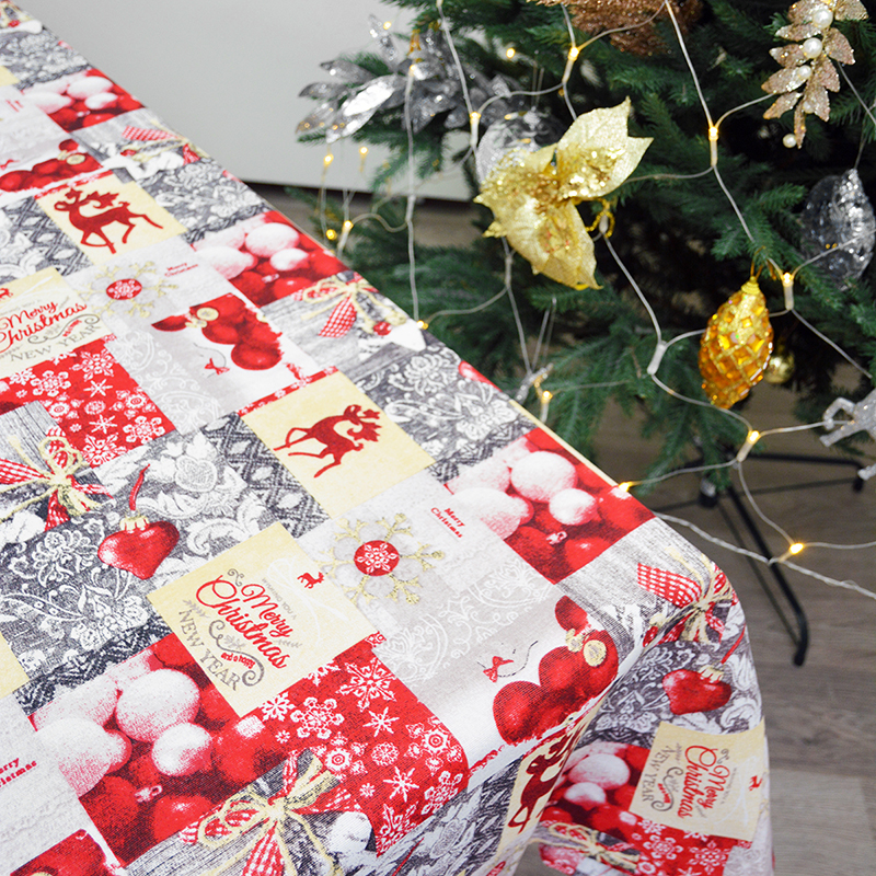 

Новогодняя скатерть Time Textile X-mas Wish Серый, Красный TT173591 140x200