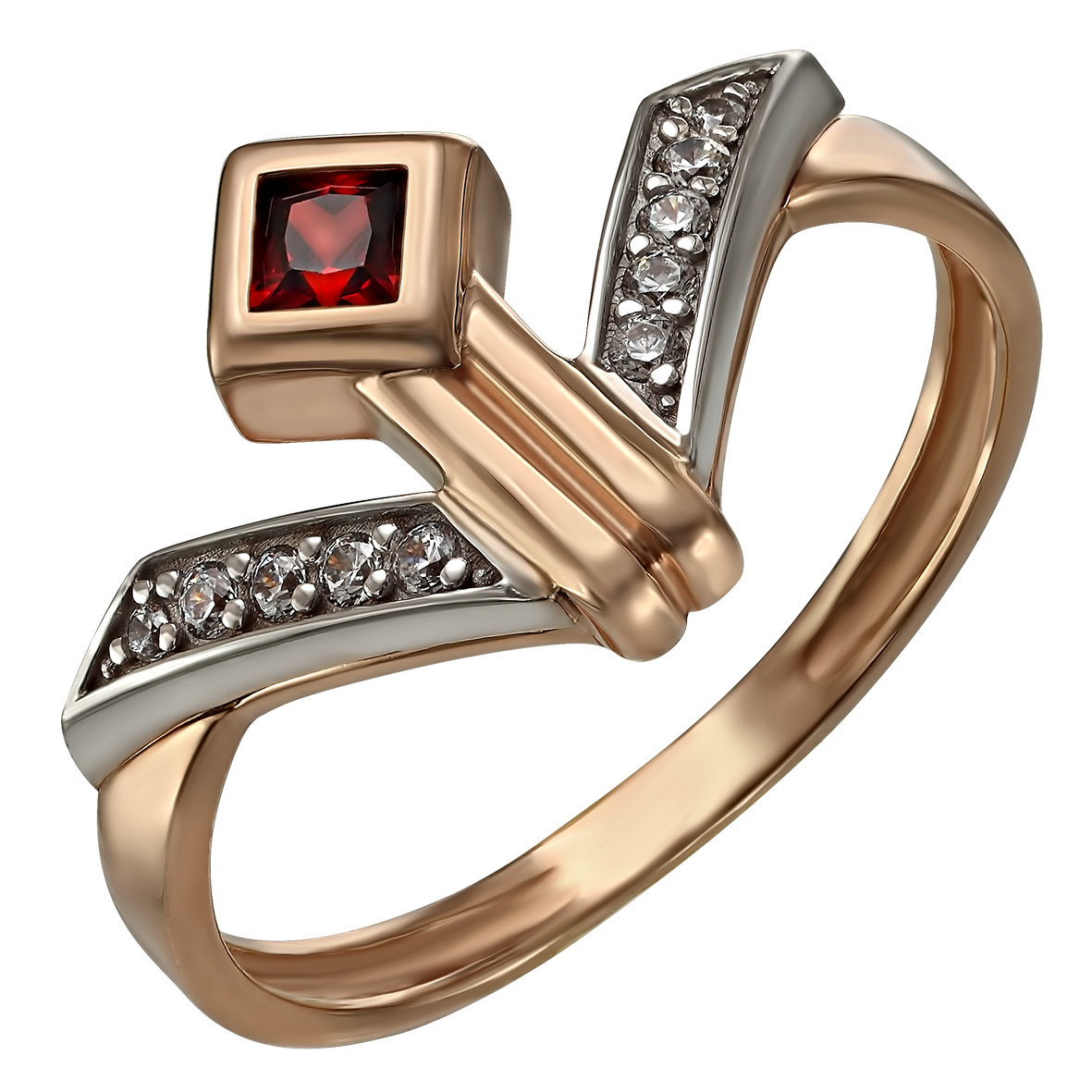 

Золотое кольцо с фианитами Tango Jewellery Company 350042 размер 18