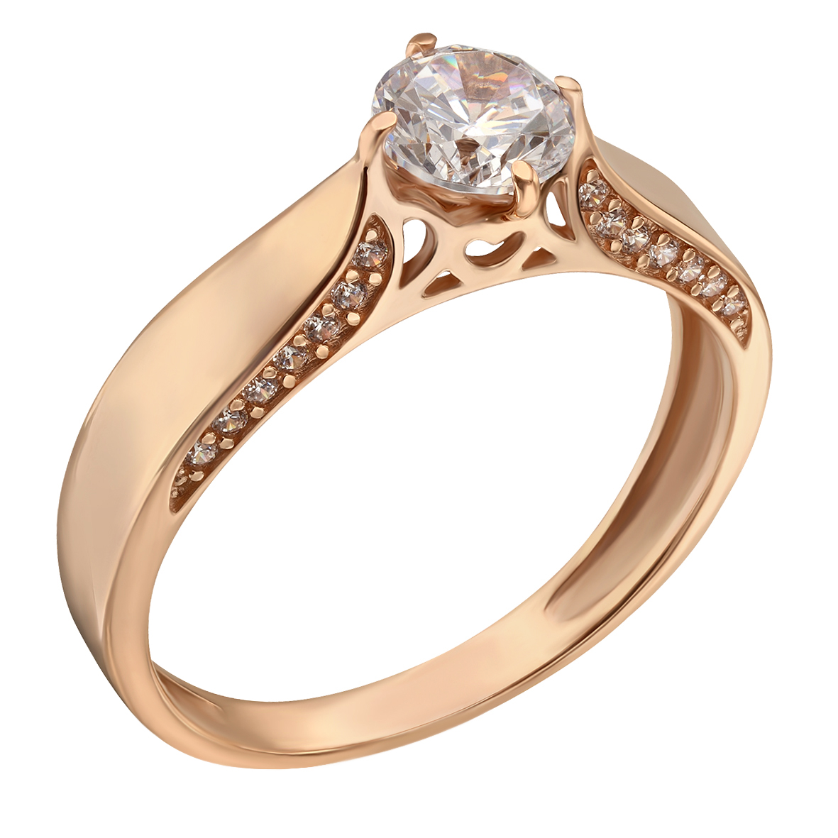 

Кольцо в красном золоте с фианитами Tango Jewellery Company 380544 размер 18