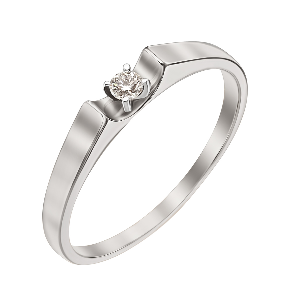 

Кольцо в белом золоте с бриллиантом Tango Jewellery Company 750706В размер 16