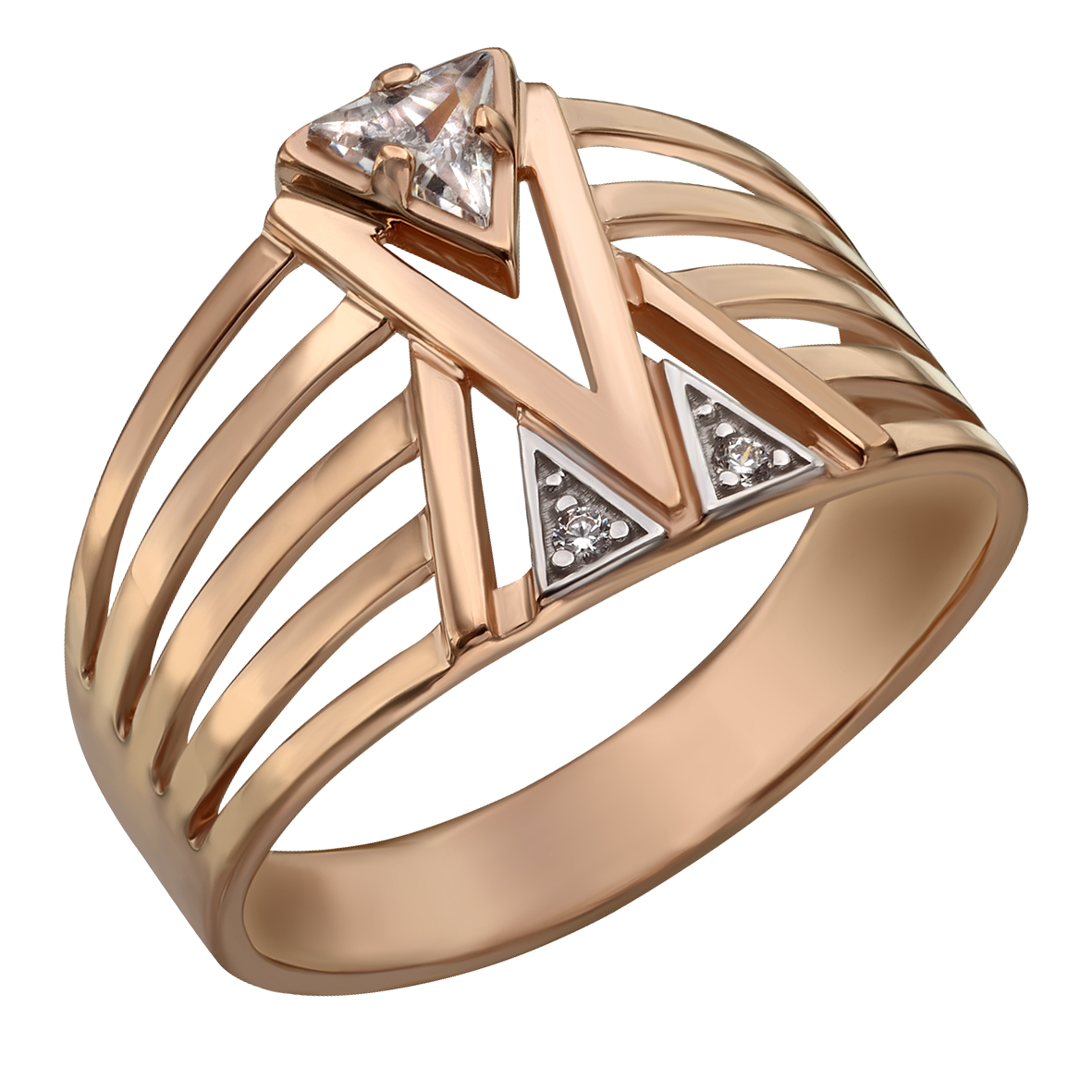 

Золотое кольцо "Карпаты" с фианитами Tango Jewellery Company 380491 размер 19