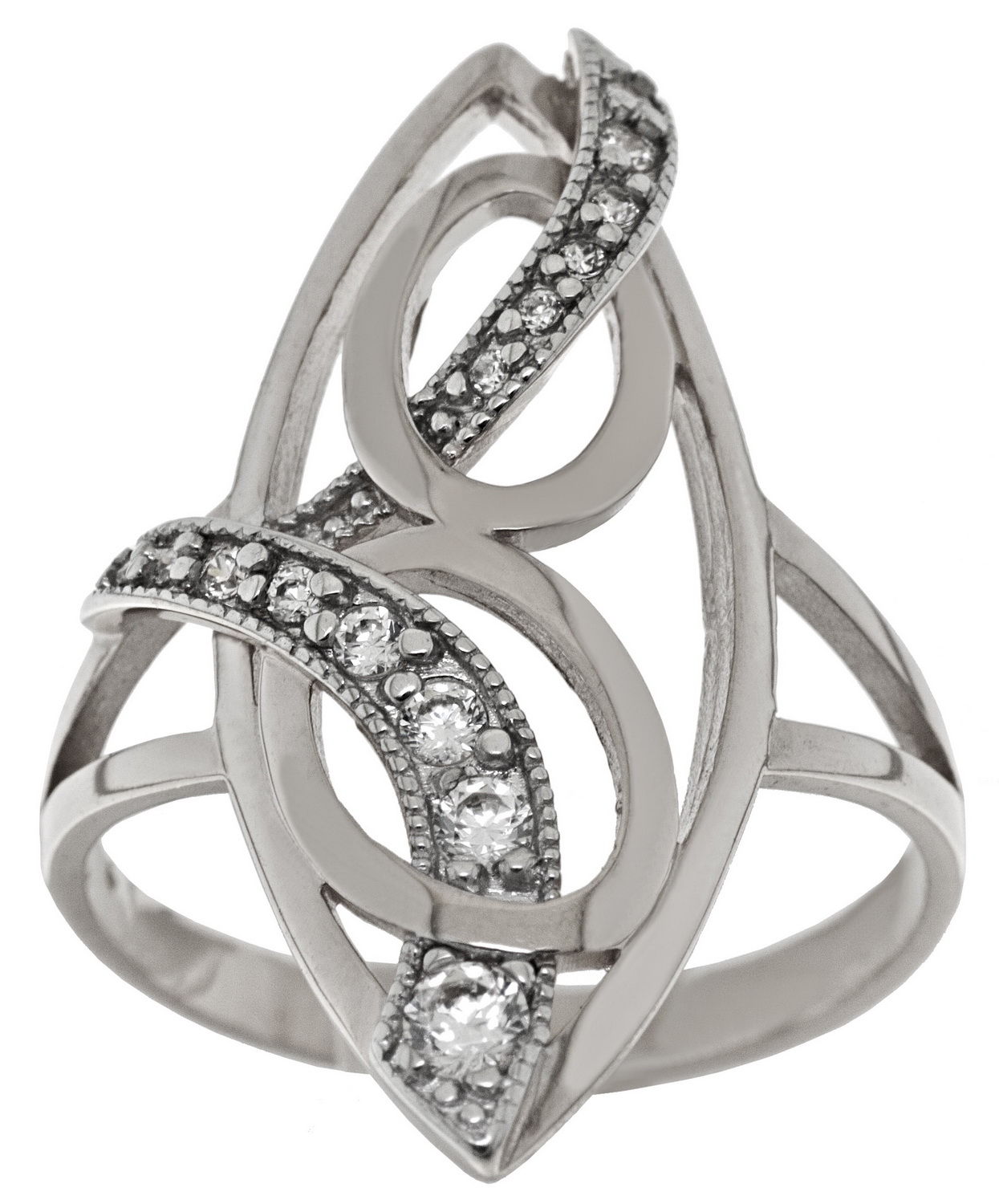 

Серебряное кольцо с фианитами Tango Jewellery Company 320869С размер 18.5