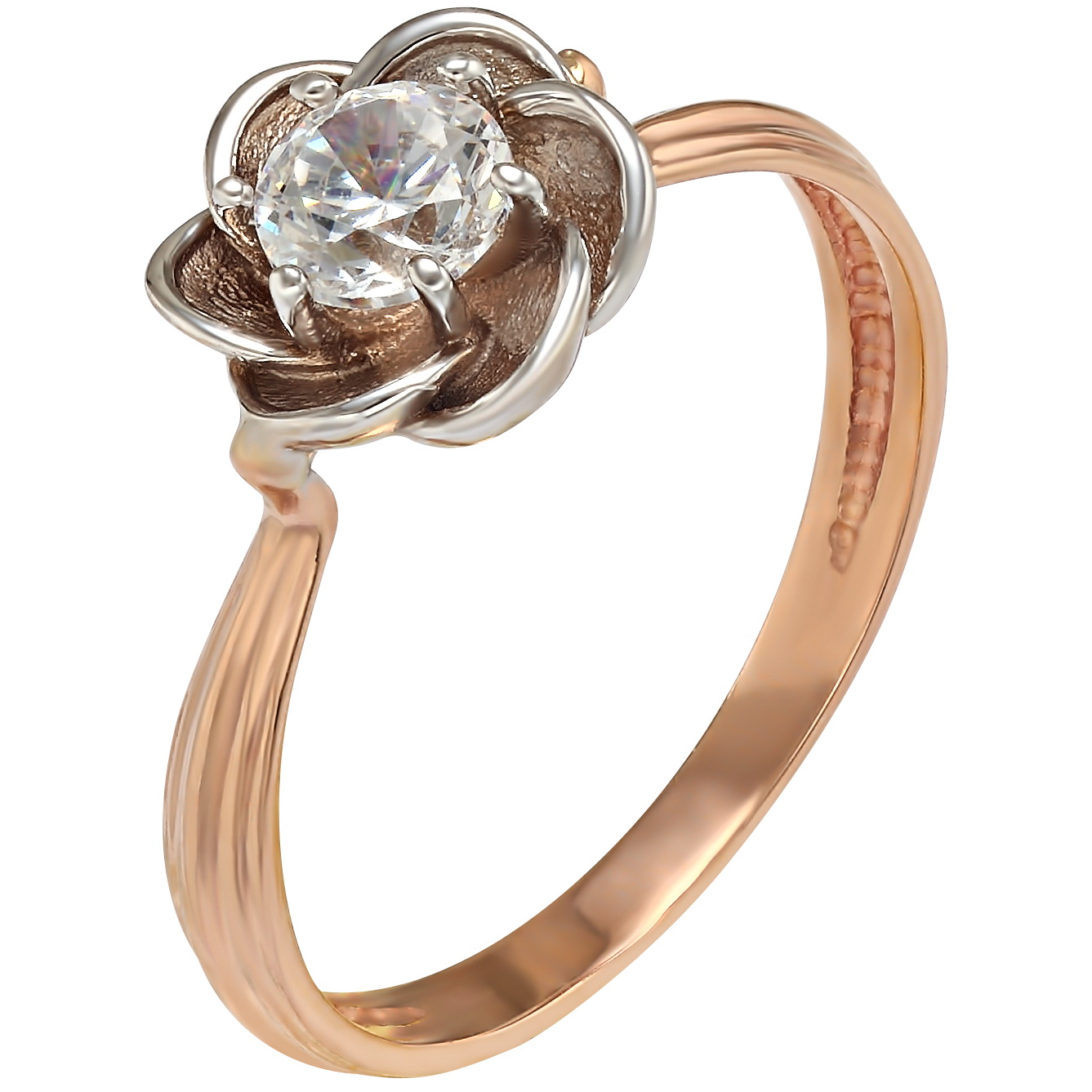 

Золотое кольцо с фианитом Tango Jewellery Company 330970 размер 17