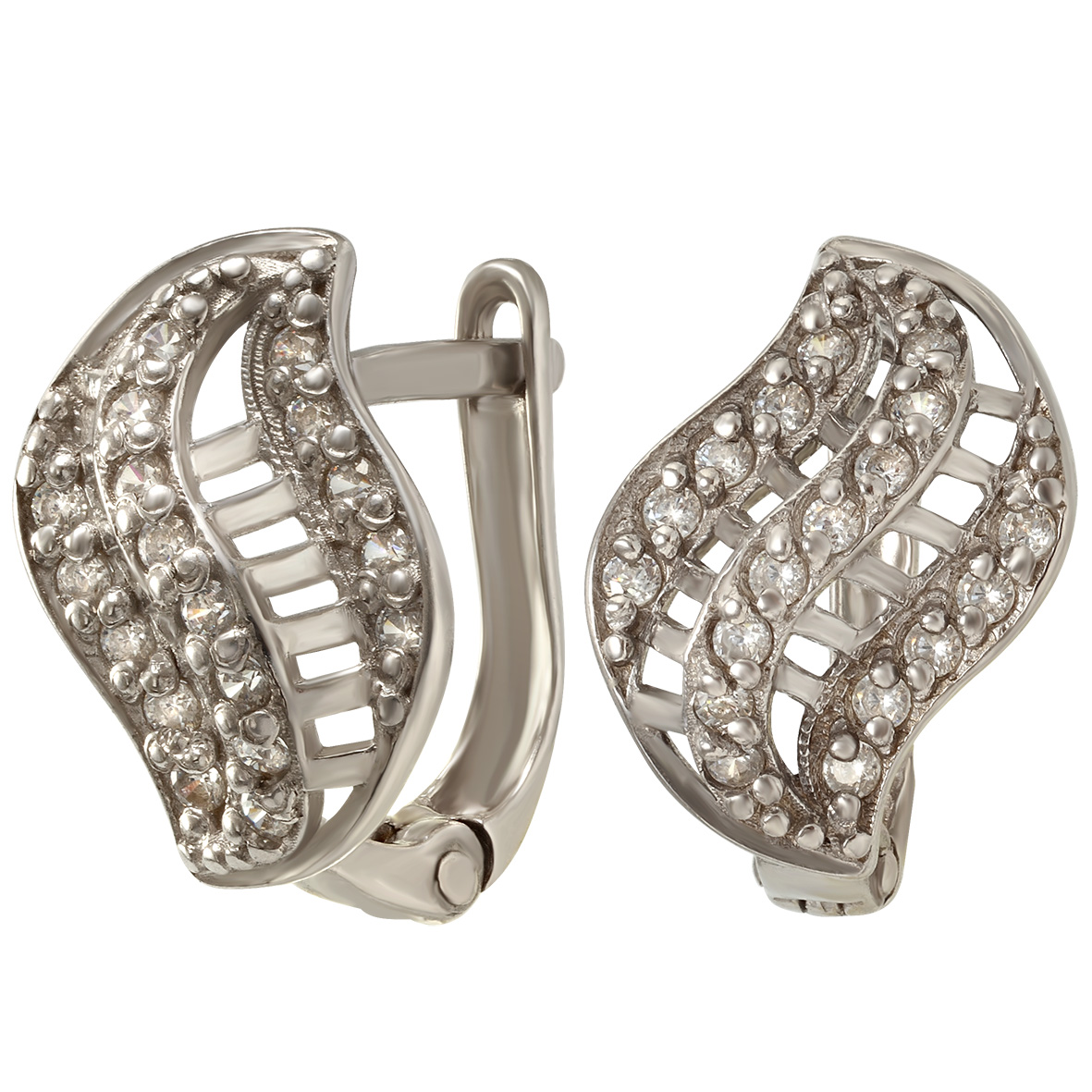 

Серебряные серьги с фианитами Tango Jewellery Company 420624С